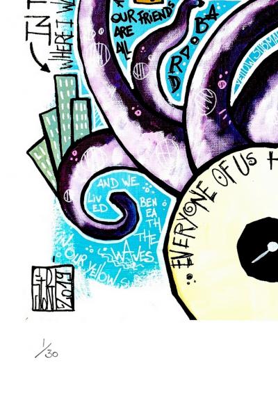 Yohan STORTI - Yellow Submarine, 2022 - Sérigraphie originale signée et numérotée 2