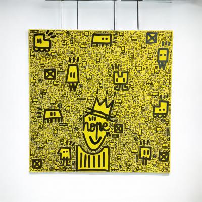 Mr Hope - King Yellow - Acrylique sur toile 2
