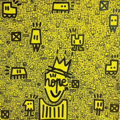 Mr Hope - King Yellow - Acrylique sur toile 2