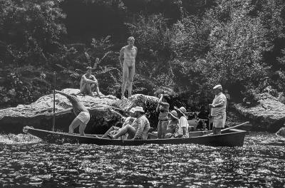 José Nicolas - Nudistes aux gorges de l’Ardeche 1995 - Tirage argentique 2