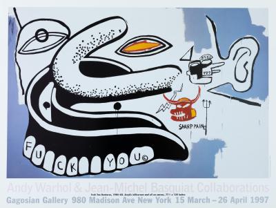 Andy WARHOL / Jean Michel BASQUIAT : F.... You - Affiche originale en couleurs 2