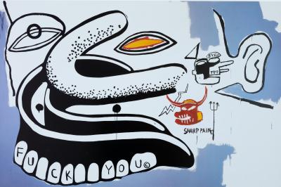Andy WARHOL / Jean Michel BASQUIAT : F.... You - Affiche originale en couleurs 2