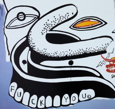 Andy WARHOL / Jean Michel BASQUIAT : F.... You - Affiche originale en couleurs 2