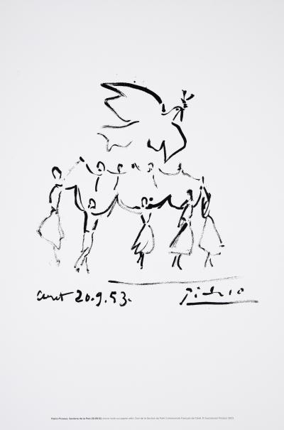 Pablo PICASSO : Sardane de la paix - Lithographie signée 2