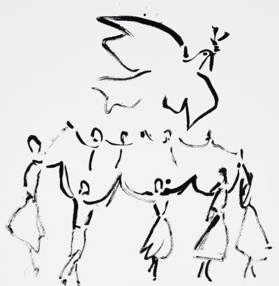 Pablo PICASSO : Sardane de la paix - Lithographie signée 2