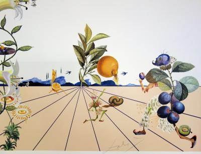 Salvador DALI : Flordali I - Lithographie originale signée 2