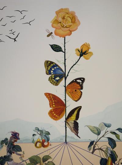 Salvador DALI : Flordali II - Lithographie originale signée 2