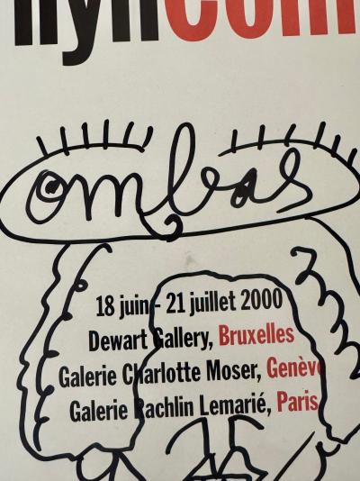 Robert Combas - Marilyn - 2000 - Dessin dédicac signé 2