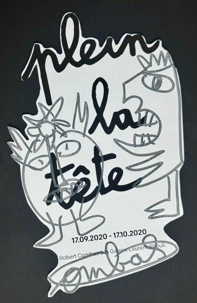 Robert Combas - Personnages - 2000 - Dessin dédicace au feutre 2