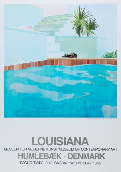 David HOCKNEY : Pool and Steps - Affiche originale 2
