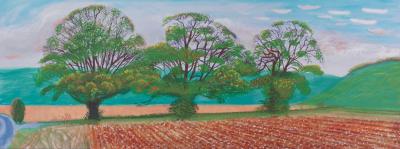 David Hockney: Autumn in Thixendale - Original color poster 2