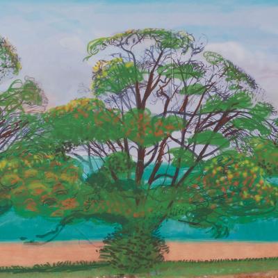 David Hockney: Autumn in Thixendale - Original color poster 2
