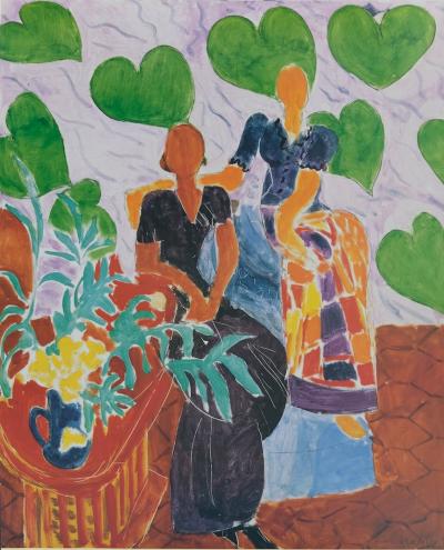 Henri MATISSE : Deux femmes dans un intérieur - Affiche originale signée 2