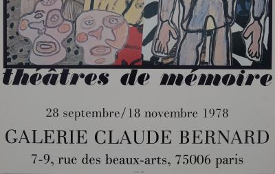Jean DUBUFFET : Expo 1978 - Affiche originale en couleurs 2
