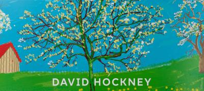 David HOCKNEY : Le cerisier en fleurs - Affiche originale en couleurs 2