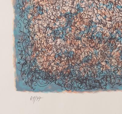 Mark TOBEY : Rêverie bleue - Sérigraphie originale signée 2