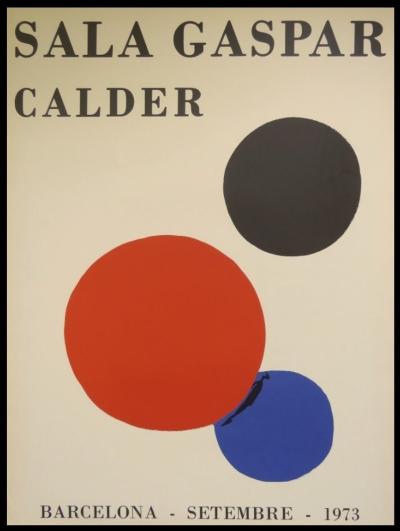 Alexander Calder  - Sala Gaspar, 1973 - Affiche originale d’exposition