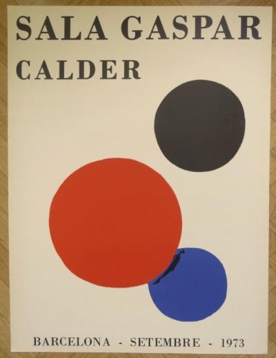 Alexander Calder  - Sala Gaspar, 1973 - Affiche originale d’exposition 2
