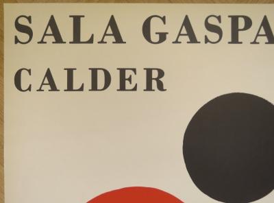 Alexander Calder  - Sala Gaspar, 1973 - Affiche originale d’exposition 2