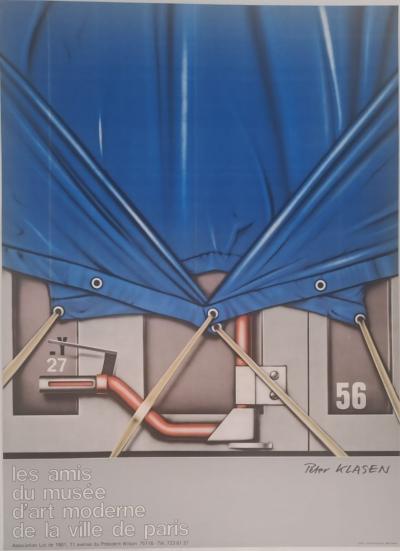 Peter Klasen - Les amis du musée d’art moderne - Affiche Lithographique originale, signée