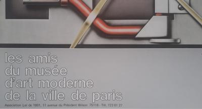 Peter Klasen - Les amis du musée d’art moderne - Affiche Lithographique originale, signée 2
