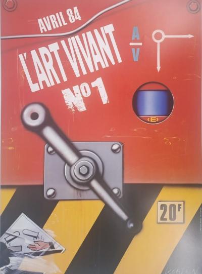 Peter Klasen - Living Art No. 1 - Original Lithographic Poster, Signed 2