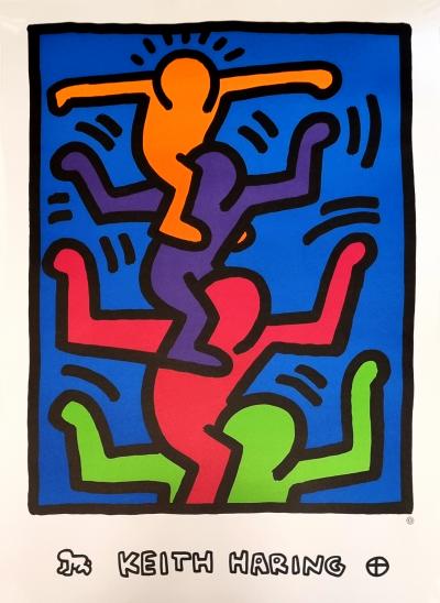 Keith Haring (after), Four Figures, silkscreen print, 1992 2