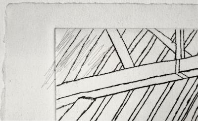 Sam Szafran, L’orgue, eau-forte rare, épreuve d’état annotée, 1975 2