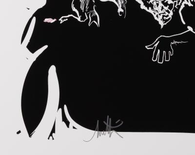 Raymond MORETTI : Les illuminations de Rimbaud en noir - Sérigraphie originale signée 2