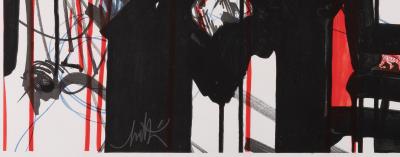 Raymond MORETTI: Rimbaud's Illuminations: Portrait - Original signed lithograph 2