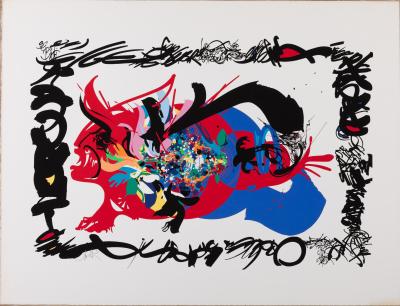 Raymond MORETTI : Les illuminations poétiques de Rimbaud - Sérigraphie originale signée 2
