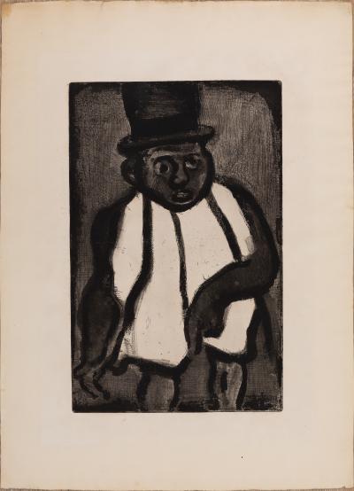 Georges ROUAULT : Bon candidat Boudoubadabou - Gravure originale signée 2