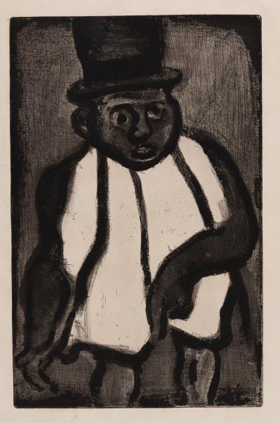 Georges ROUAULT : Bon candidat Boudoubadabou - Gravure originale signée 2