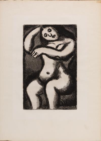Georges ROUAULT : Nu au repos - Gravure originale 2