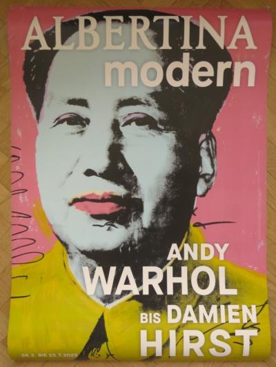 Affiche originale d’exposition - d’Andy Warhol à Damien Hirst - Albertina Modern - 2023