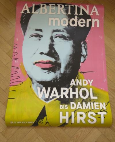 Affiche originale d’exposition - d’Andy Warhol à Damien Hirst - Albertina Modern - 2023 2