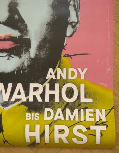 Affiche originale d’exposition - d’Andy Warhol à Damien Hirst - Albertina Modern - 2023 2