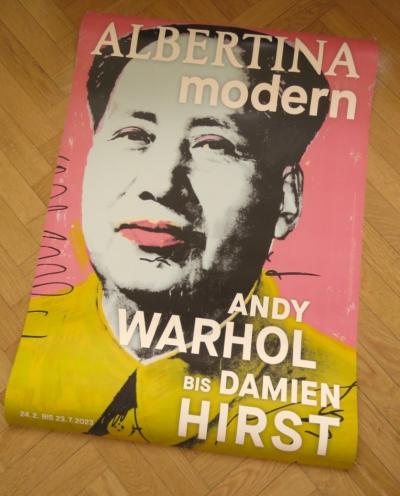 Affiche originale d’exposition - d’Andy Warhol à Damien Hirst - Albertina Modern - 2023 2