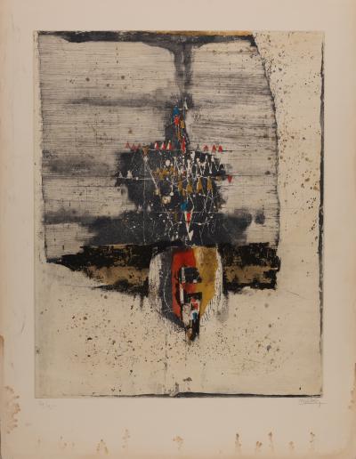 Johnny Friedlaender: Composition - Original signed engraving 2