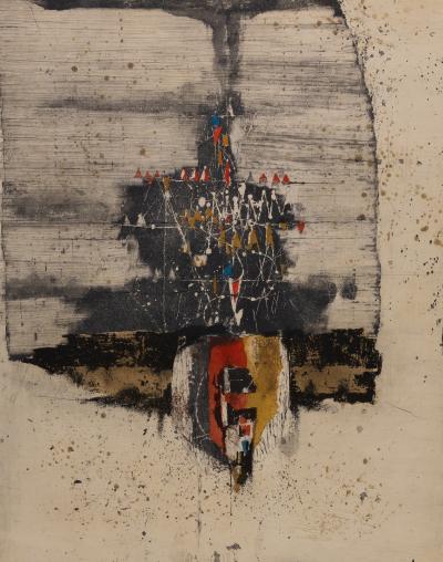 Johnny Friedlaender: Composition - Original signed engraving 2