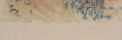 Camille BRYEN: Blue Composition - Original signed lithograph 2