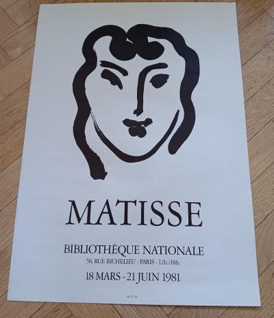 Henri Matisse - Affiche originale d’exposition - Bibliothèque Nationale - Paris - 1981 2