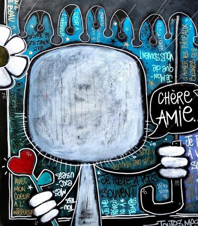 Yohan STORTI - Chère amie, 2022 - Sérigraphie signée et numérotée 2