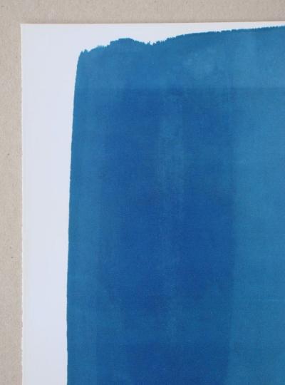 Hans HARTUNG (after) - Composition en bleue, 1961 - Lithograph signed and dated 2