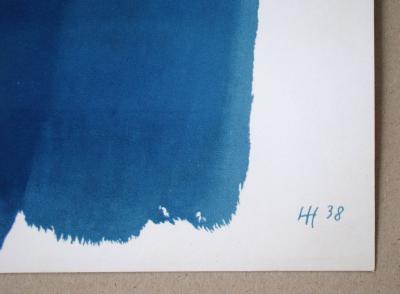 Hans HARTUNG (after) - Composition en bleue, 1961 - Lithograph signed and dated 2