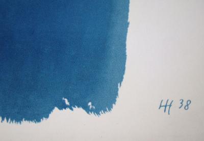 Hans HARTUNG (after) - Composition en bleue, 1961 - Lithograph signed and dated 2