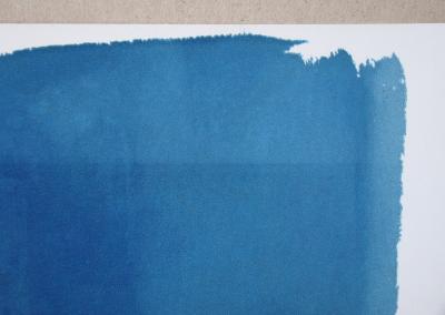 Hans HARTUNG (after) - Composition en bleue, 1961 - Lithograph signed and dated 2