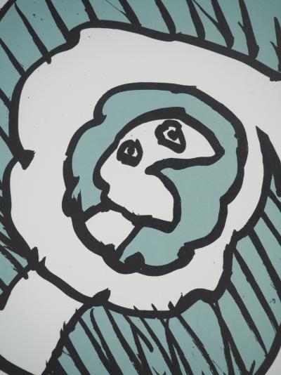 Pierre ALECHINSKY : Festival d’automne (Bleu) - Lithographie en couleurs 2