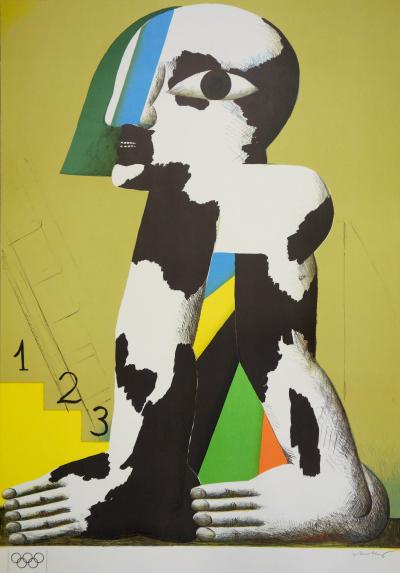 Horst ANTES: Munich Olympics 1972 - Original signed lithograph 2