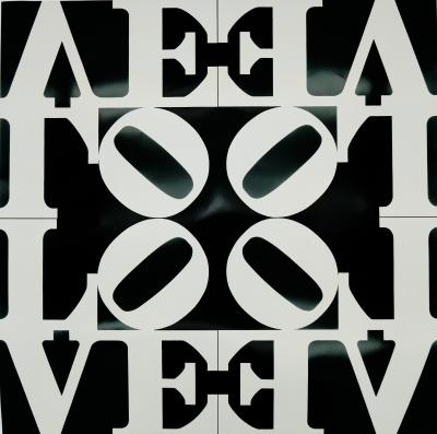 Robert INDIANA : Love rising - Affiche originale en couleurs 2